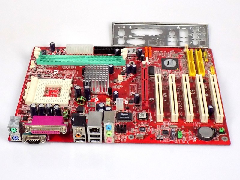 MSI KT6V-LSR ATX Retro Motherboard, Socket A/462, DDR, VIA KT600, 1.5V AGP, SATA