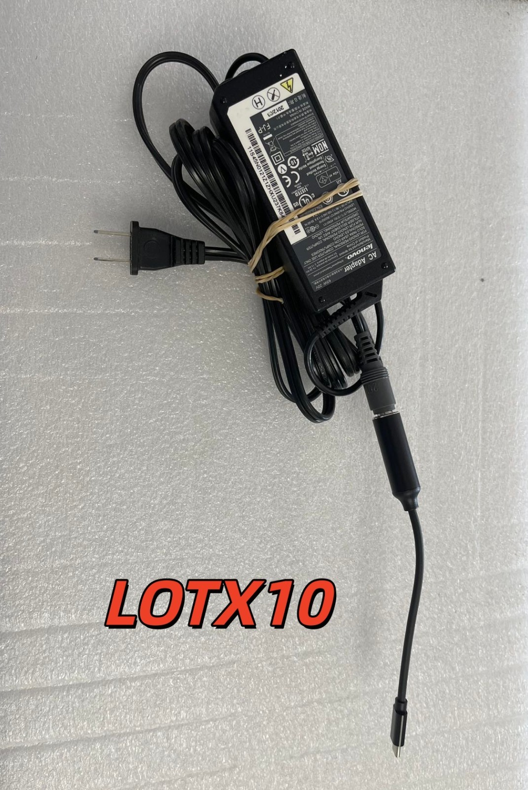 LOT X10 65W 20V USB-C Charger Type-C Adapter For ThinkPad X1 Carbon Yoga T490