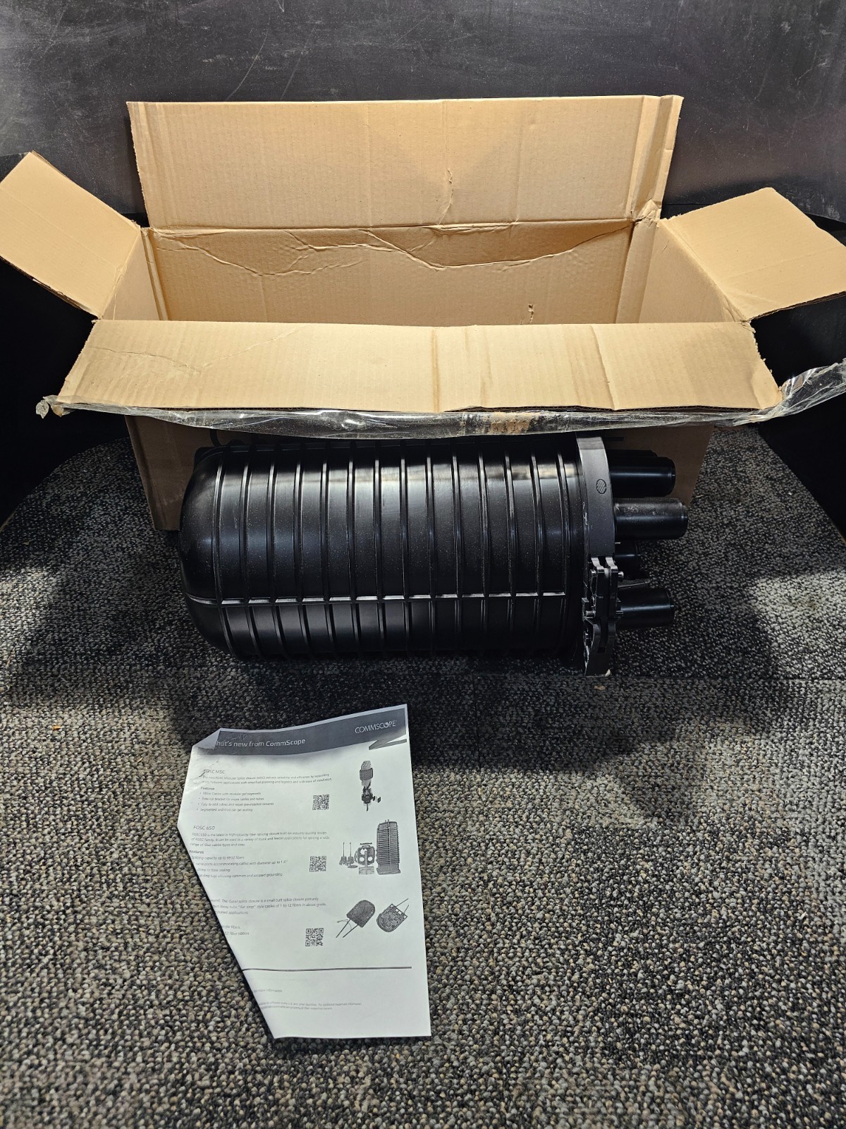 Commscope FOSC400-C5-R3-2-NGV-A7 Black Fiber Optic Splice Closure 760253940
