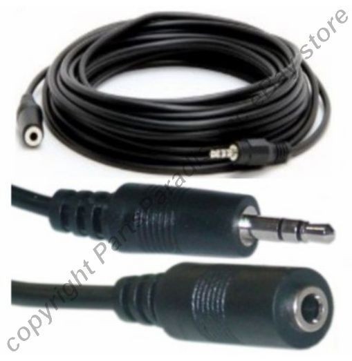 25ft long 3.5mm Stereo Male~Female Extension Audio/Headphone/ Cable/Cord  US