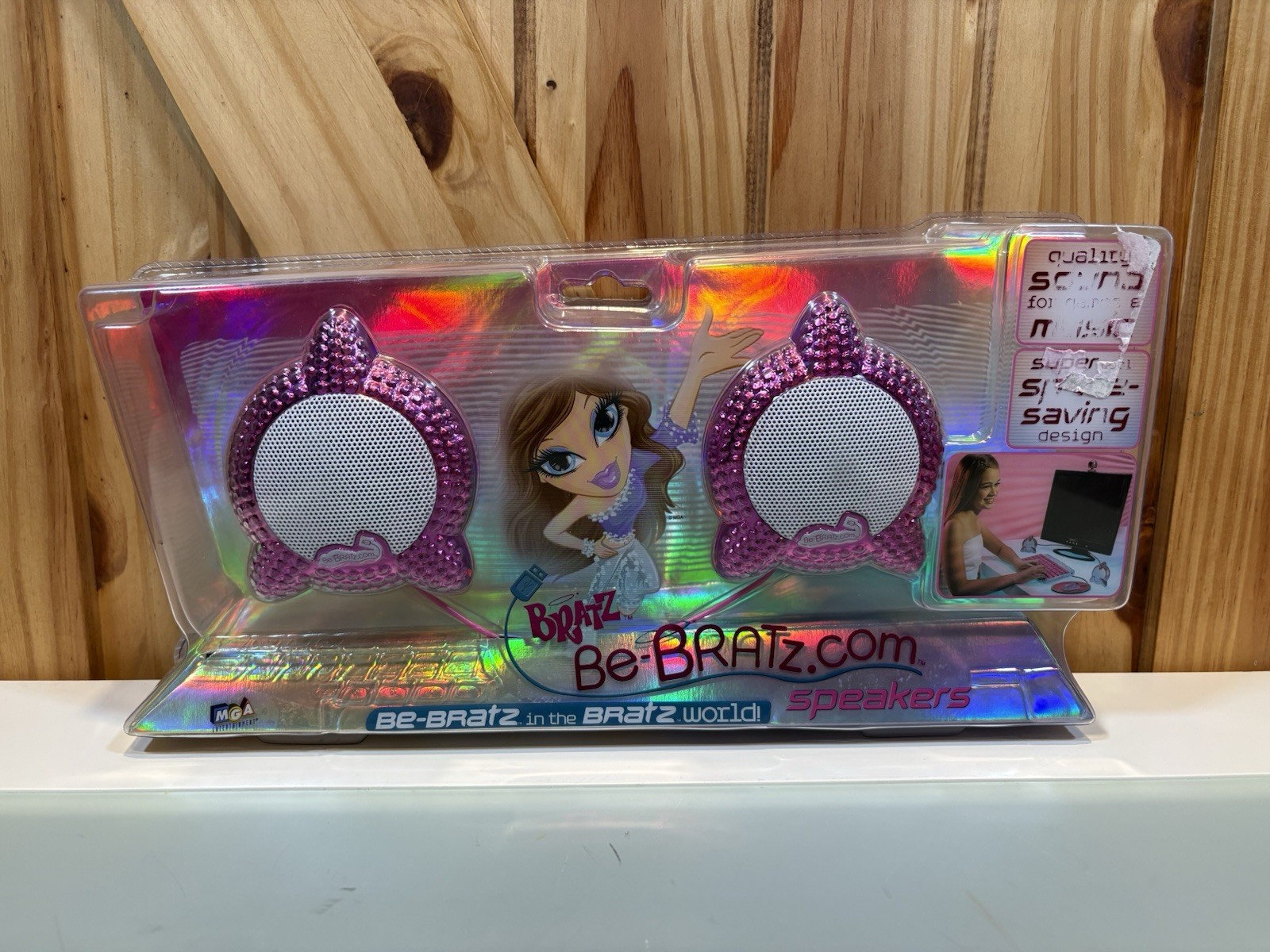 NEW Bratz Dolls Computer Speakers USB Cord Laptop Desktop Pink 2000s Y2K