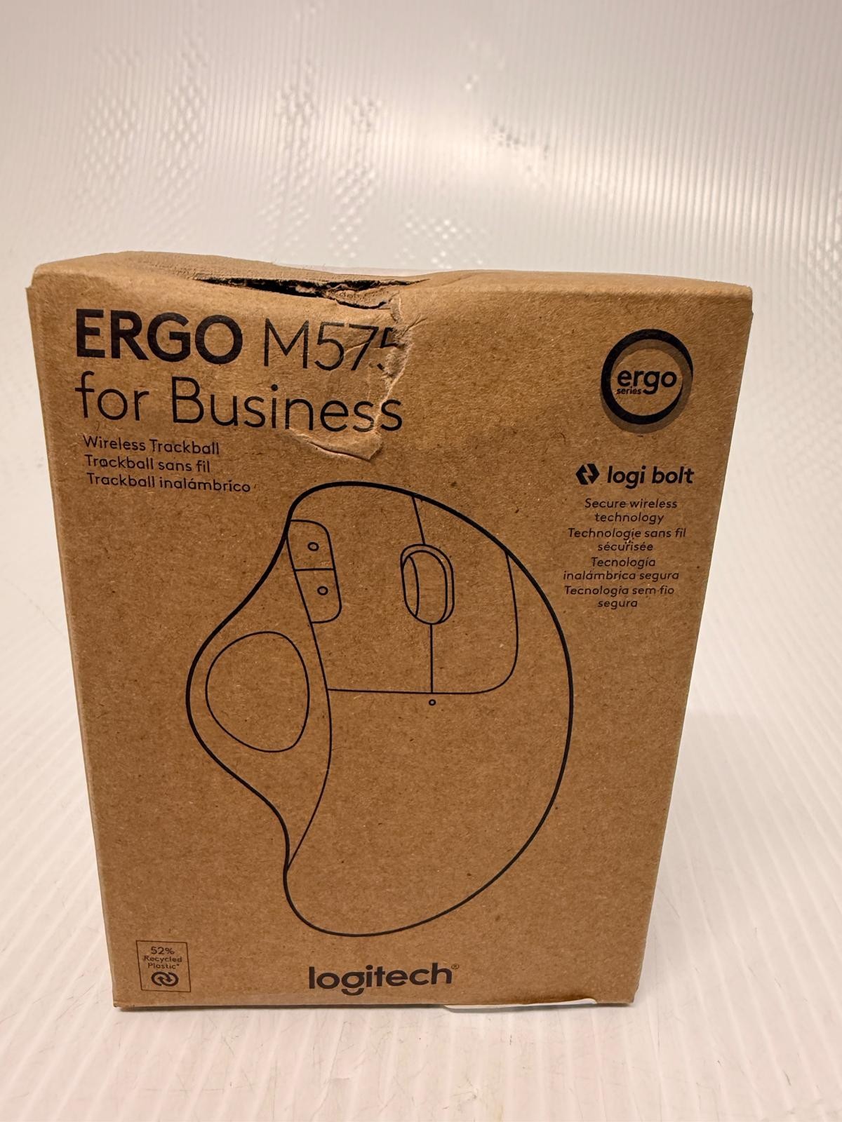 NEW SEALED Logitech ERGO M575 for Business Wireless Trackball Mouse Logi Bolt A2