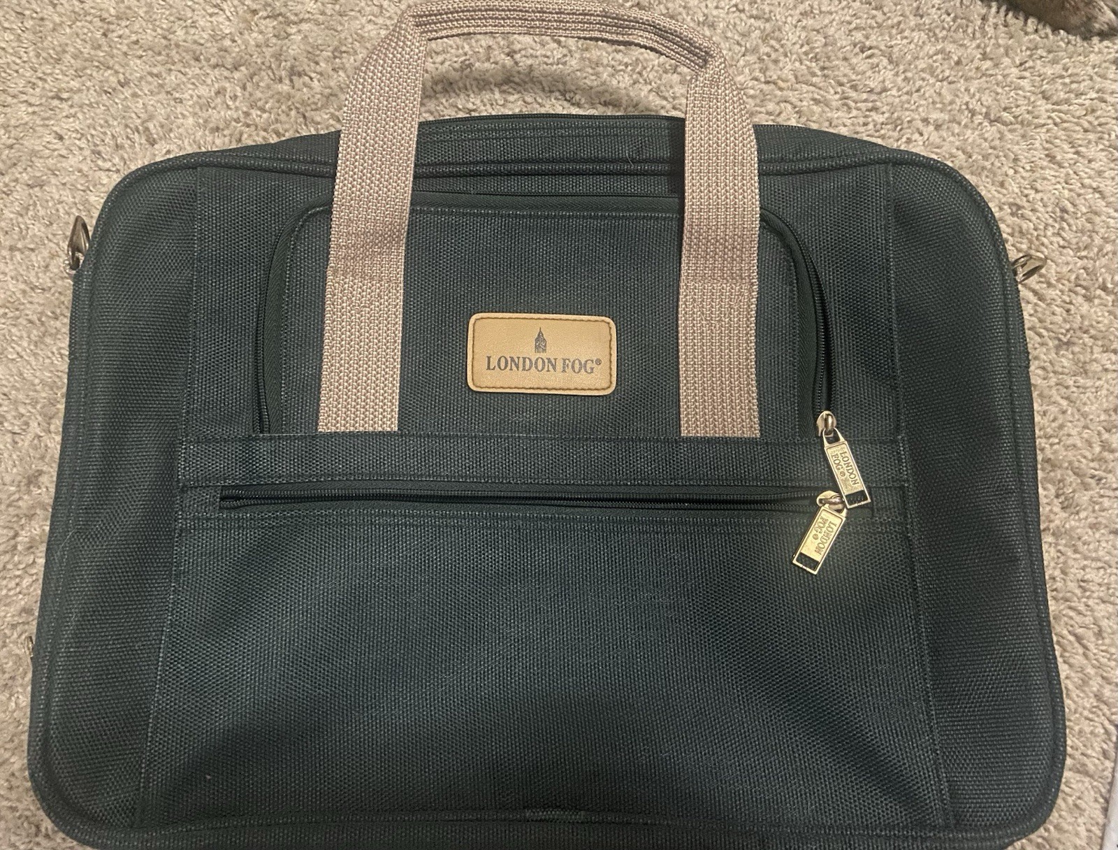vintage London Fog Oakland Collection Carry-On Briefcase / Laptop Bag