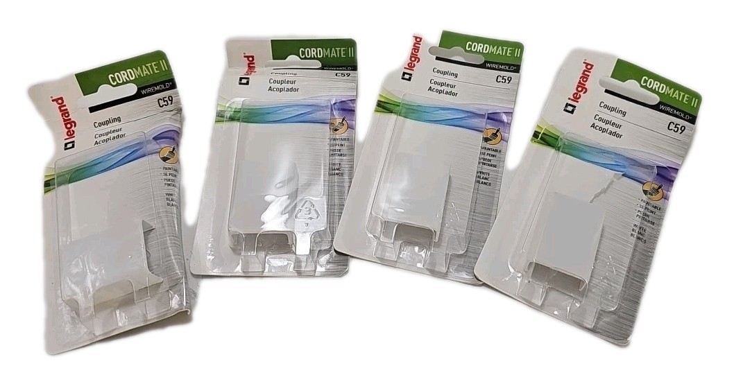 Set of 4 • Legrand • CordMate II • Wiremold • Coupling • C59 [80]