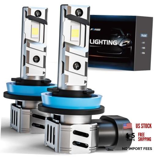 H11 Bulbs Fog Lights, H8 H9 H16 Light 60W Super Bright, 6000K Cool H11/H9/H8