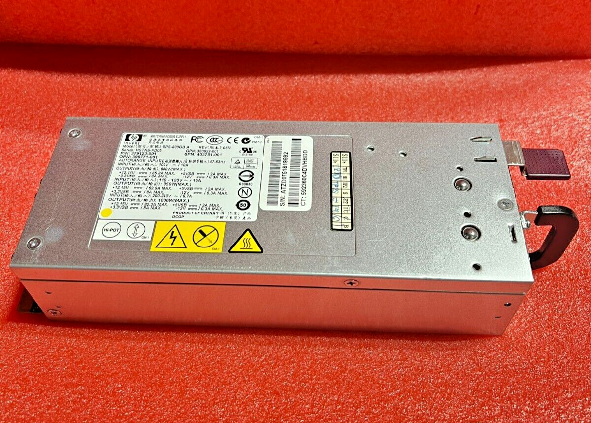 HP DL380 G5 Power Supply 800WDPS-88GB A 403781-001 399771-001 379123-001