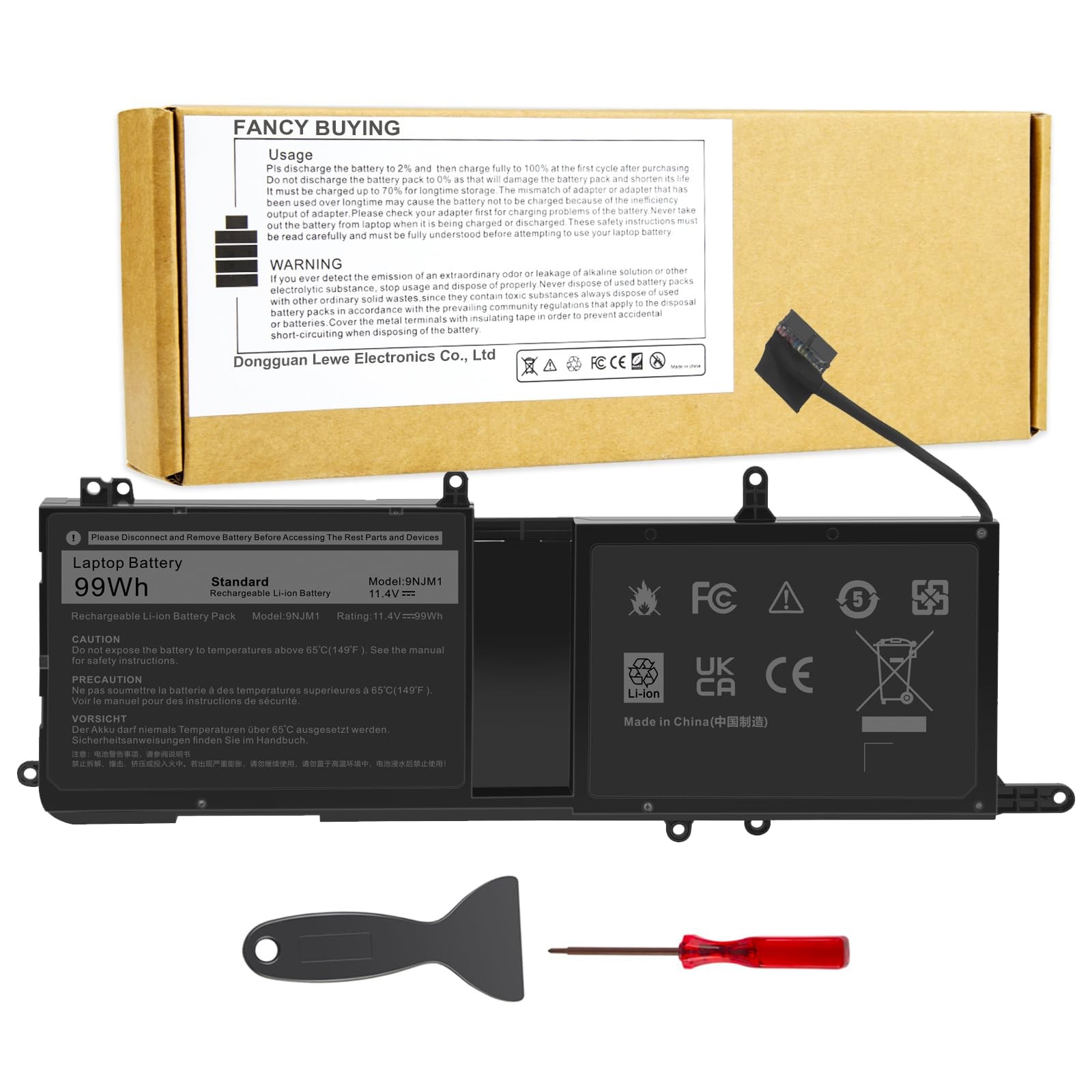 Fancy Buying 9NJM1 MG2YH Laptop Battery for Dell Alienware 15 R3 R4 17 R4 R5