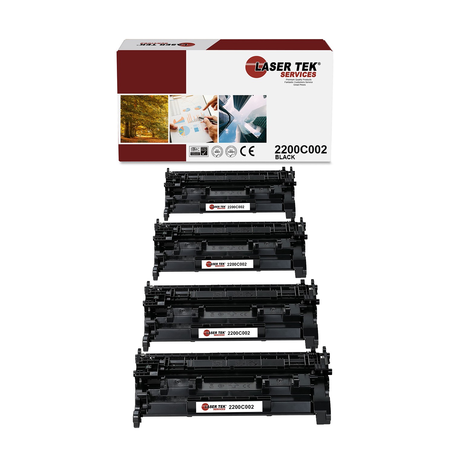 4Pk LTS 052H 2200C002 Black HY Compatible for Canon ImageClass MF426dw Toner