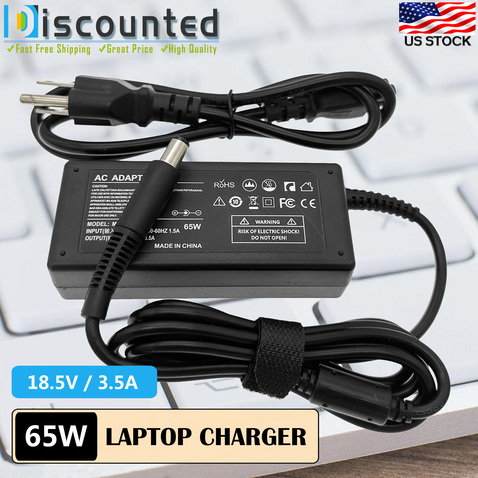 New AC Adapter Charger For HP 608425-002 PPP009H 613152-001 Power Supply Cord