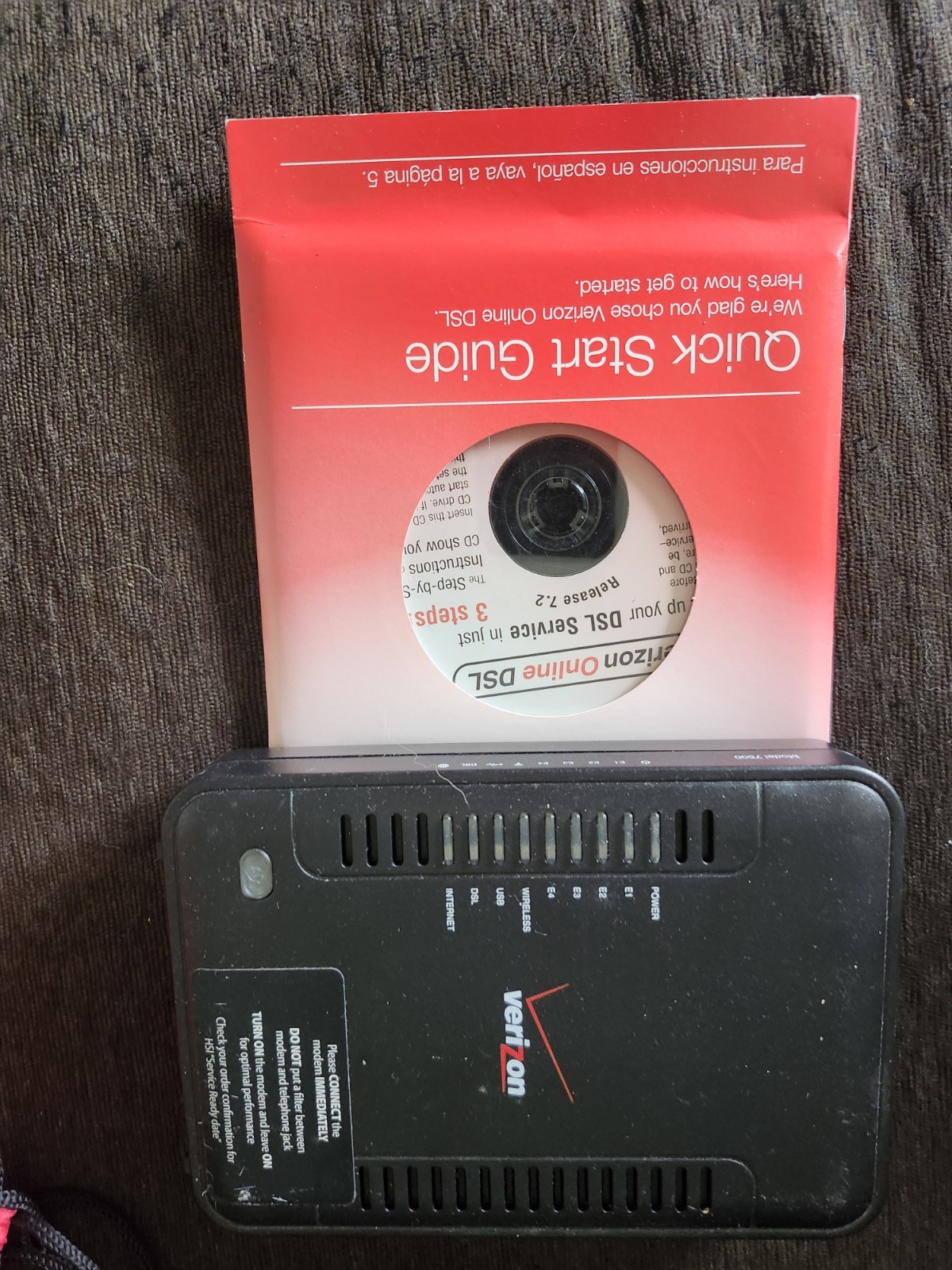 Verizon Westell A90-750015-07 ADSL2 + Wireless Gateway Modem Router Model 7500