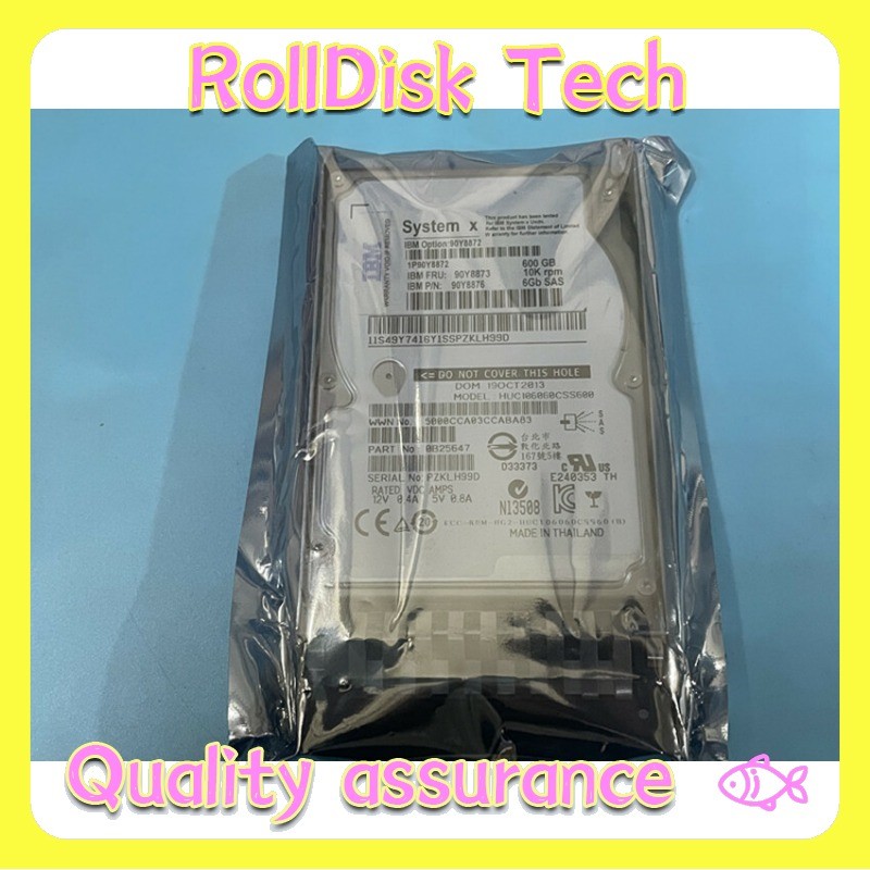 New IBM 90Y8872 600GB 10K 6Gb/s 2.5in Hard Drive HDD 90Y8876 90Y8873