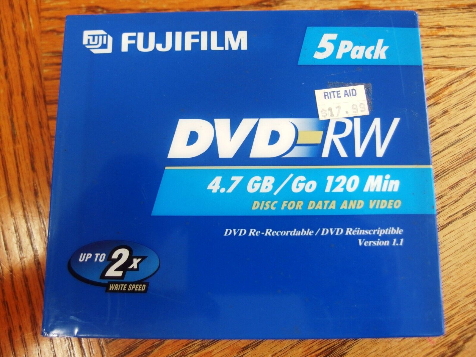 DVD RW Blank Disks Fujifilm NEW Sealed