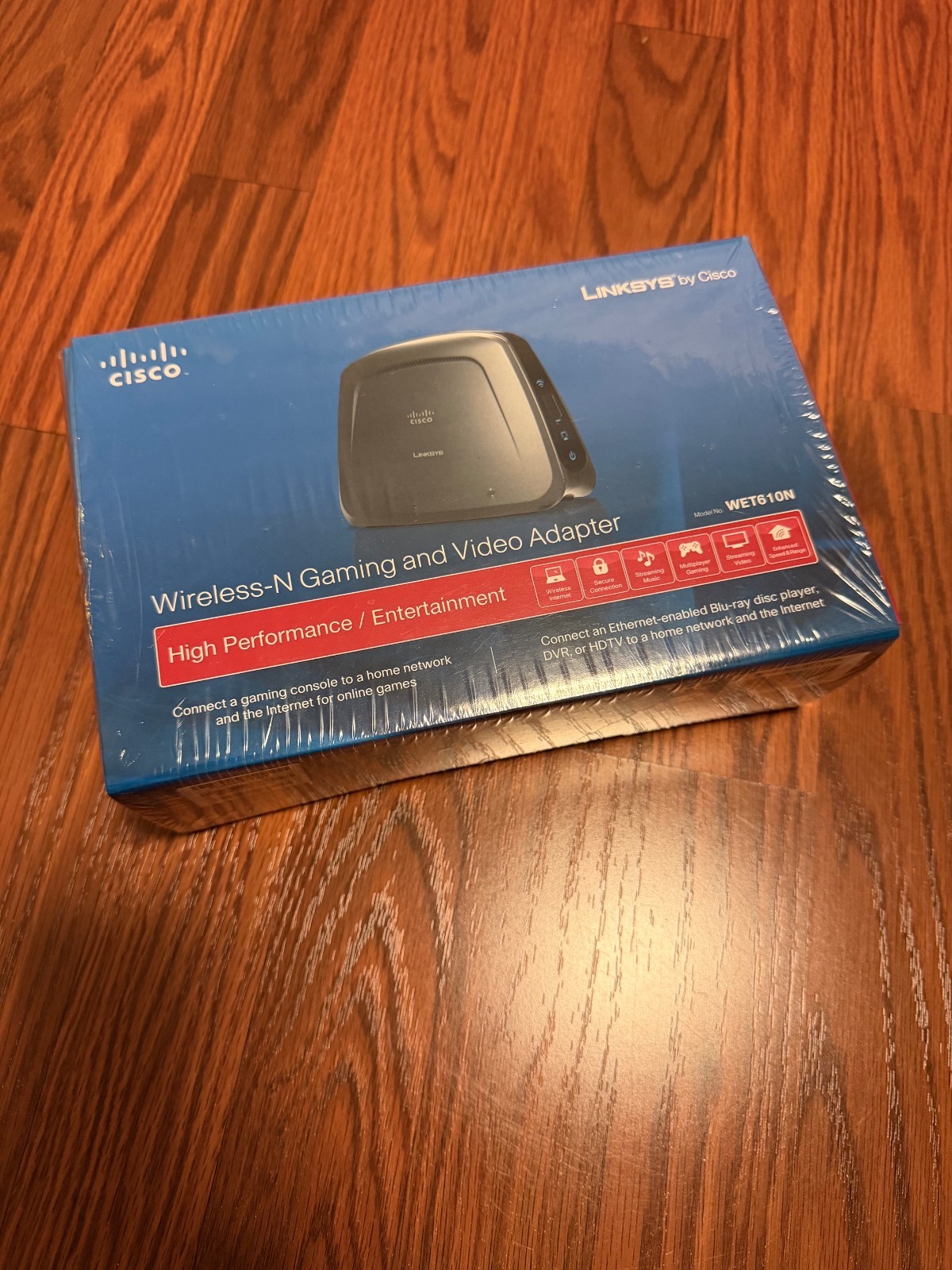 Linksys Cisco Dual Band Wireless N Gaming And Video Adapter WET610N