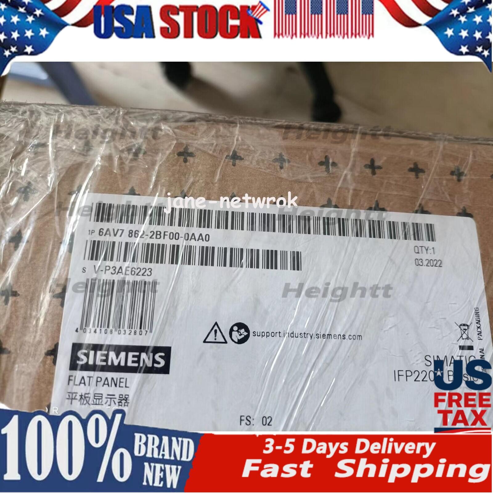 New Siemens 6AV7863-3MA00-0AA0 IFP2200 Basic Flat Panel 22 6AV7 863-3MA00-0AA0