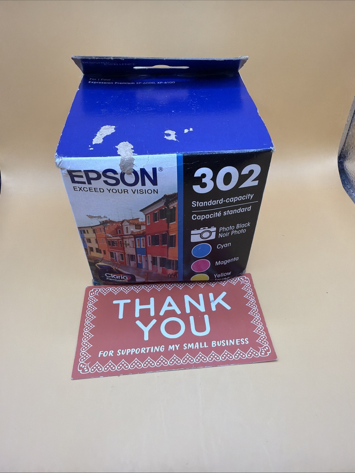 EPSON T302520-S Claria Premium Ink Standard Capacity Color Combo Pack Exp. 06/26