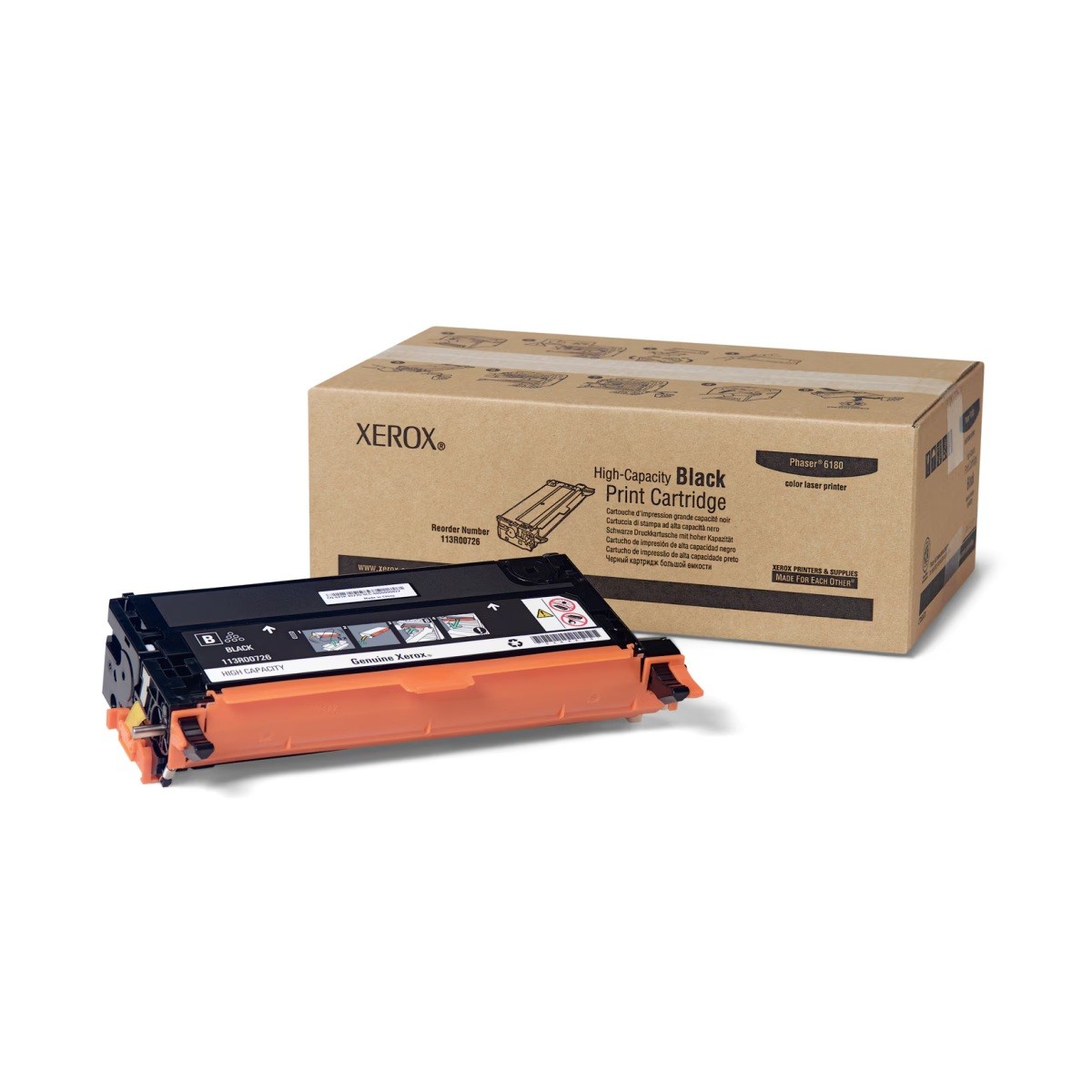 Xerox 113r00726 High-Yield Toner, 8,000 Page-Yield
