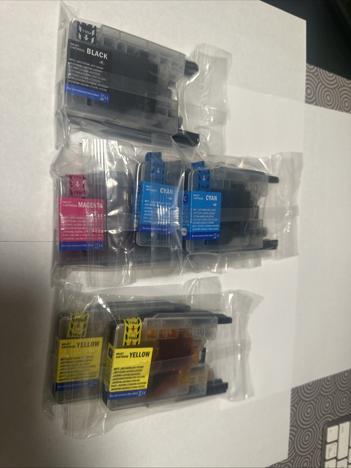 (6) LC12/17/73/77/75/79/400/450/1240 Replacement Brother Ink Cartridges Freeship