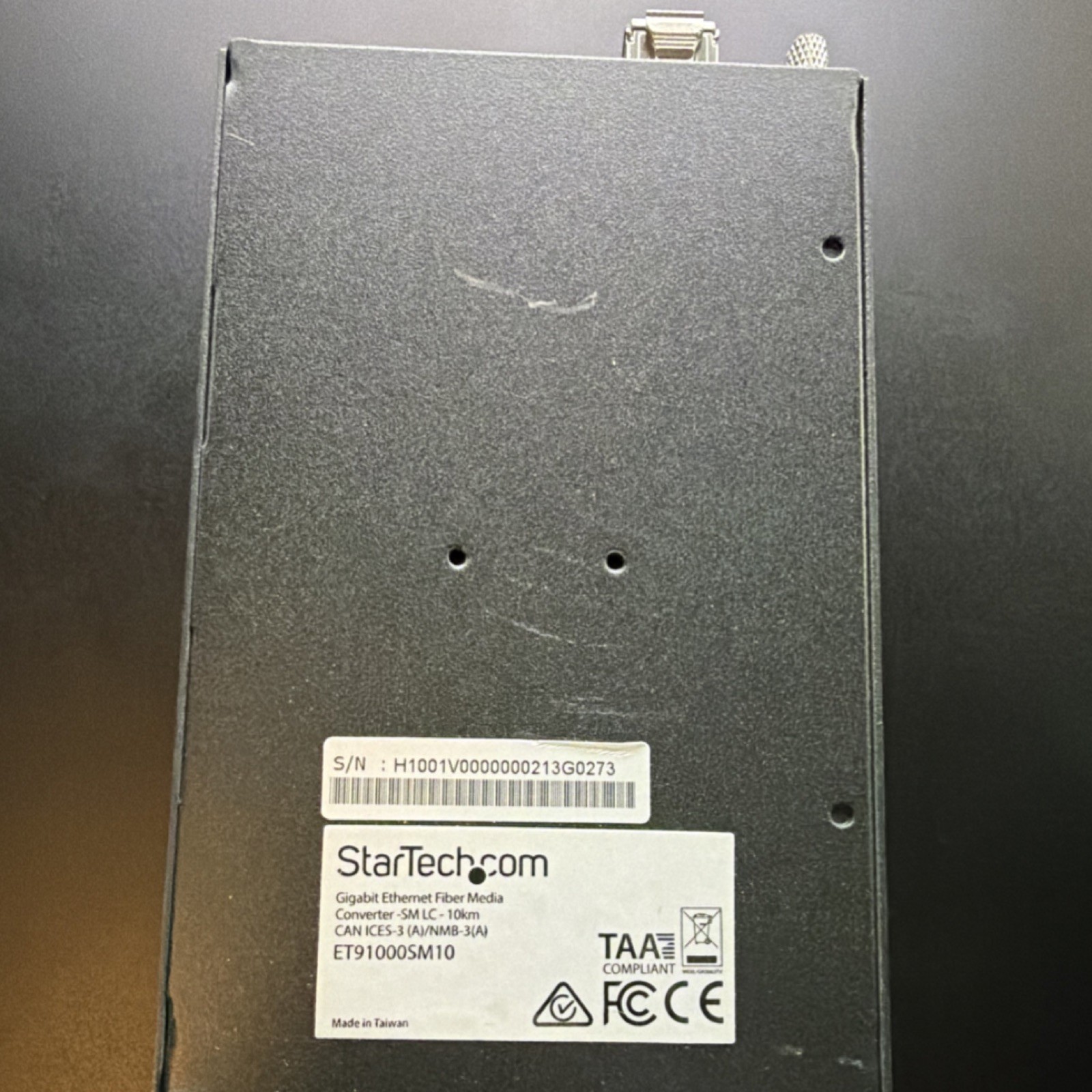 StarTech Gigabit Ethernet Fiber Media Converter SM LC 10km