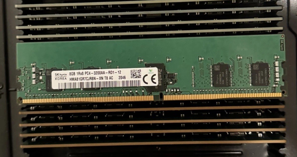 ✅ SK Hynix HMA81GR7CJR8N-XN 8GB 1Rx8 PC4-3200AA DDR4 ECC Server Memory RDIMM