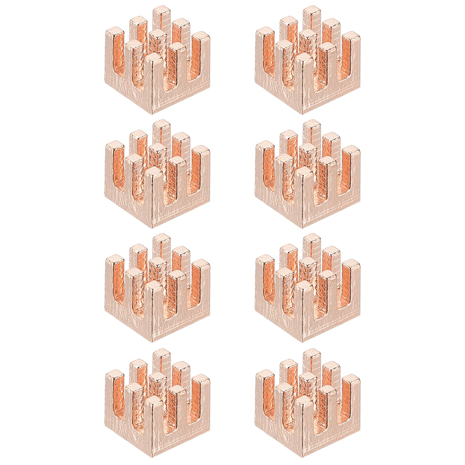 4 Pcs Copper Heatsink 7x7x6mm, Heat Sink Cooler Radiator for Raspberry Pi