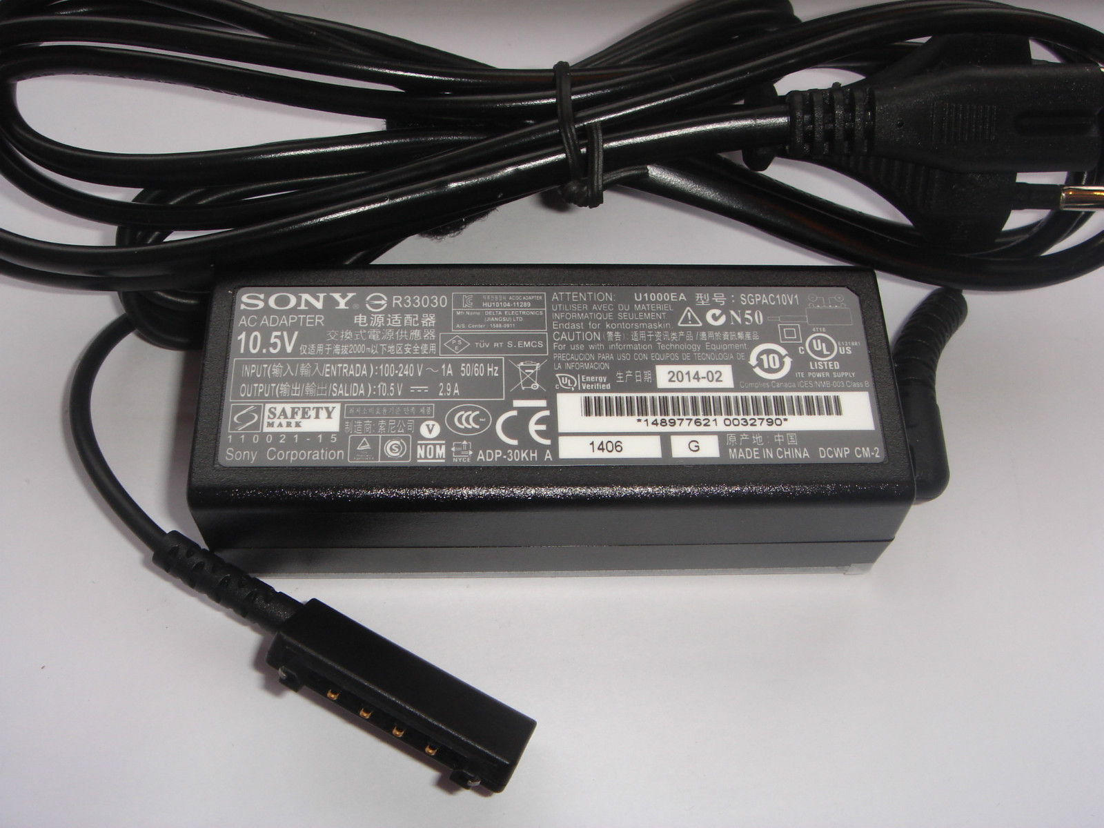 Sony Original Power Supply SGPAC10V1 10.5V 2.9A ADP-30KH New Tablet S Series