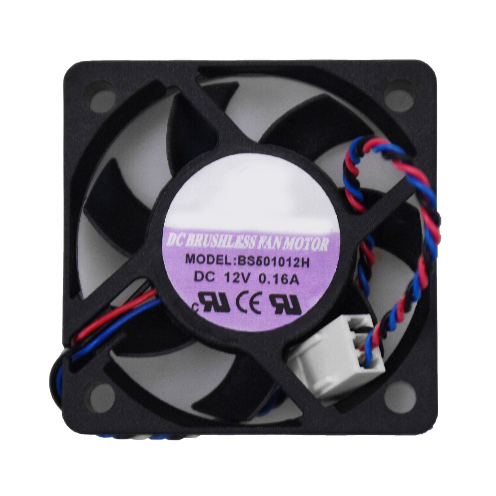 Cooling fan BS501012H for Bi Sonic Ball Bearing 12V 0.16A 50*50*10mm 3Pin