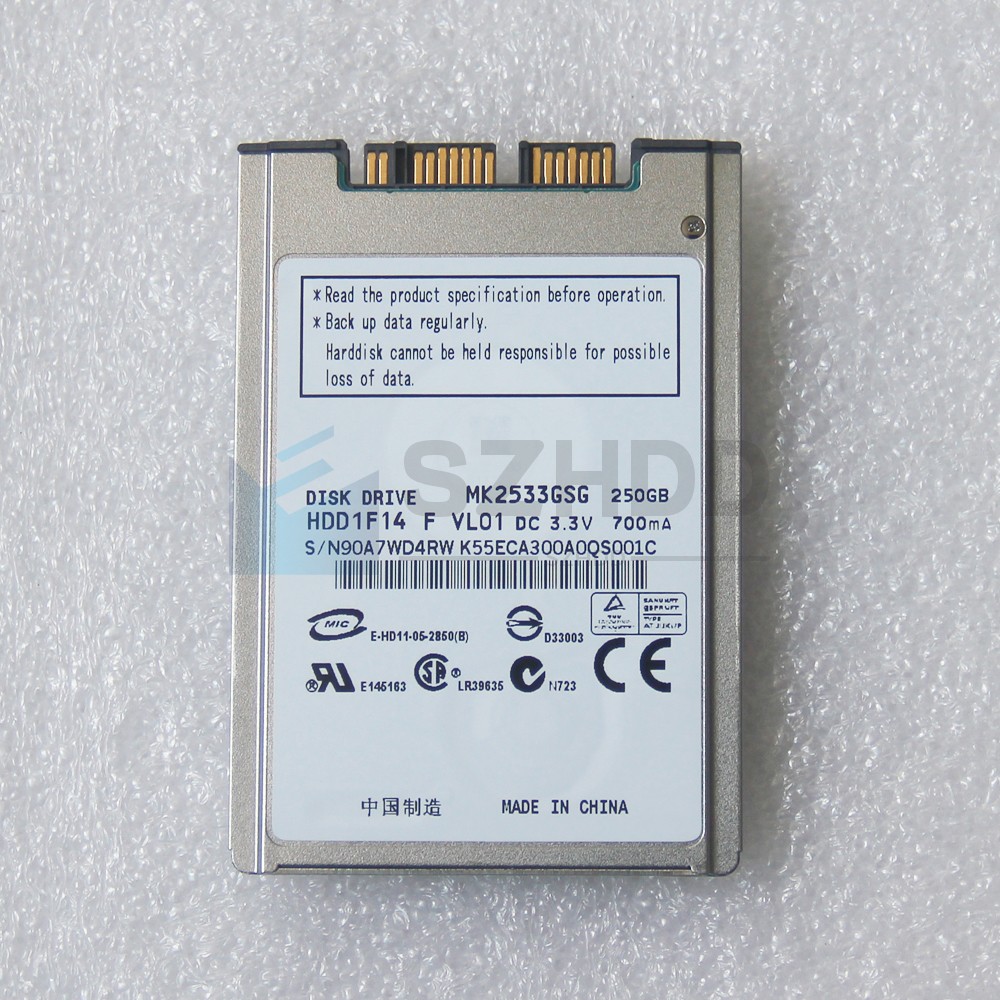 1.8" MK2533GSG MICRO SATA 250GB Hard Drive For HP Elitebook 2530P 2730P 2740P