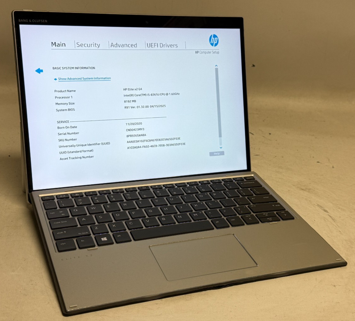 HP Elite x2 G4 13" (i5-8365u 1.60GHz - 8GB RAM - 256GB SSD - Win11Home)