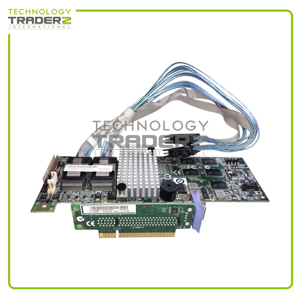 46C8927 IBM ServeRAID M5015 SAS SATA Controller 90Y4266 W/ 2x 69Y0993 1x 43W8888