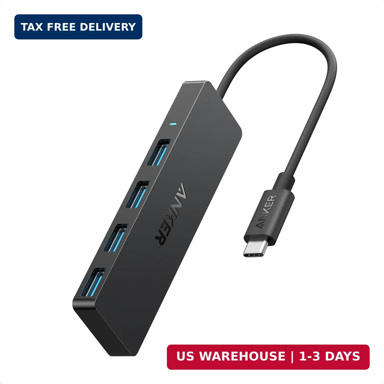 Anker USB C Hub, USB Extender, 4-in-1 USB Splitter, Computer Accessories