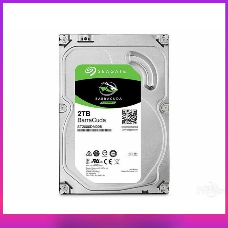 ST2000DM008 Seagate Barracuda 2TB 256 MB Cache SATA 3.5" PC Hard Disk Drive New