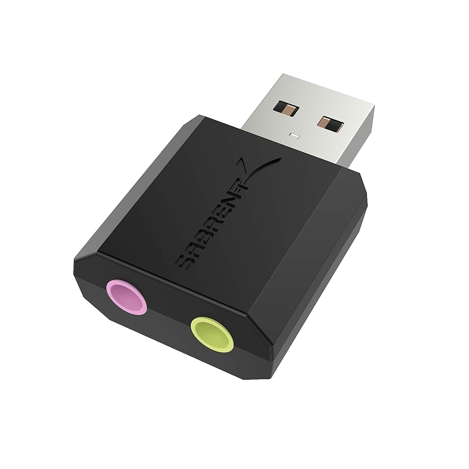 SABRENT USB External Stereo Sound Adapter For Windows & Mac  (NEW) AU-MMSA