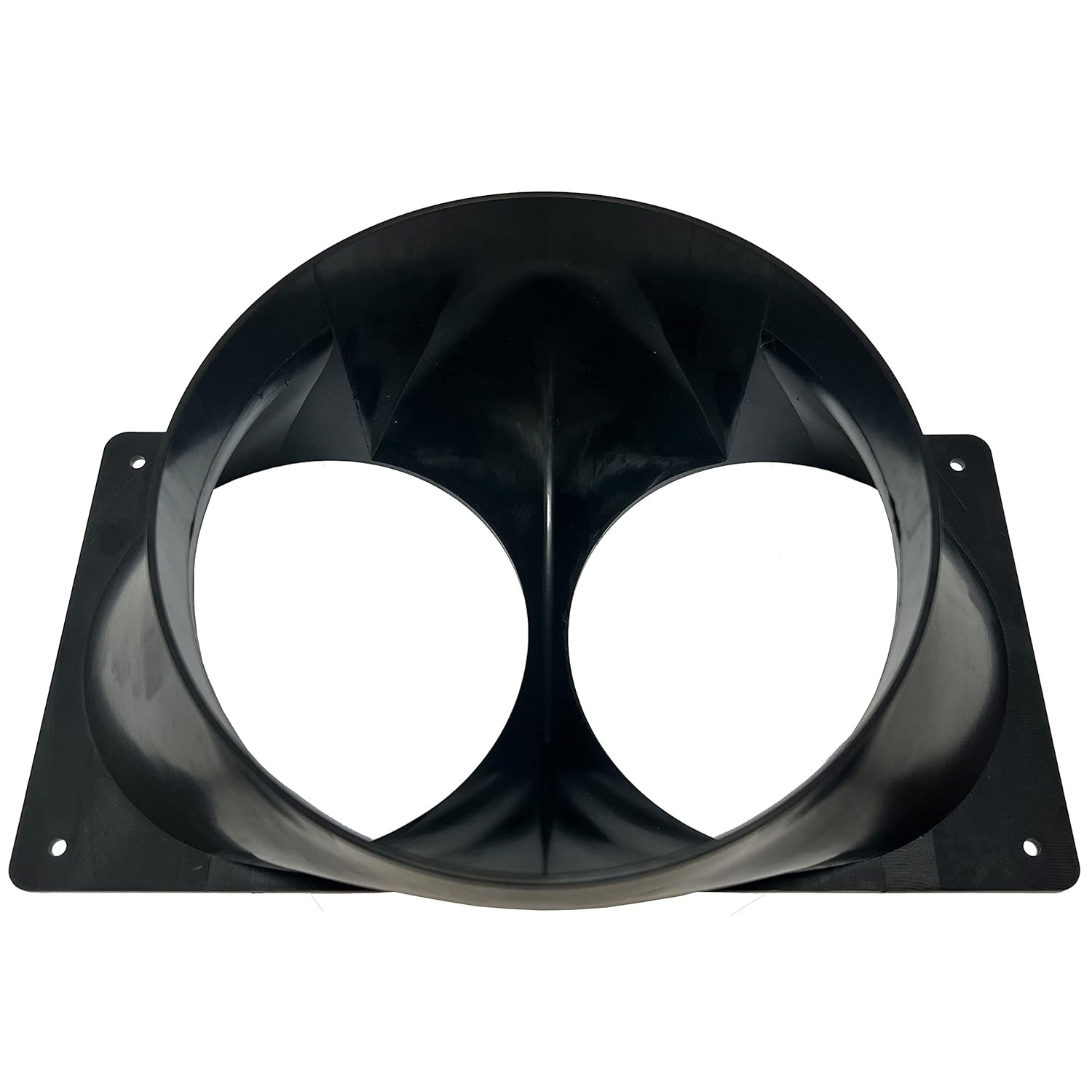 Antminer S19 T19 S17 T17 Double Fan Shroud 6 Inch Outlet to 2X 4 Inch Round A...