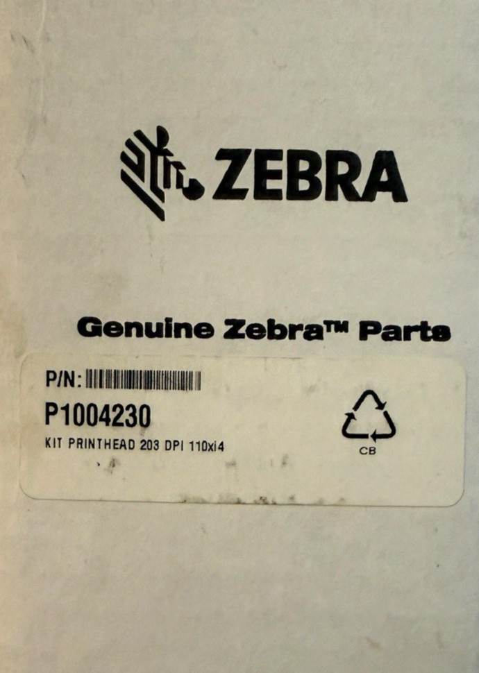 Zebra P1004230 Genuine OEM Printhead Kit 203 DPI 110Xi4 P23740-25