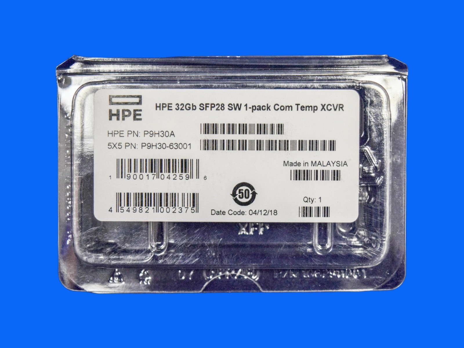 P9H30A HPE 32GB SFP+ SW 1PACK Com Temp XCVR new bulk