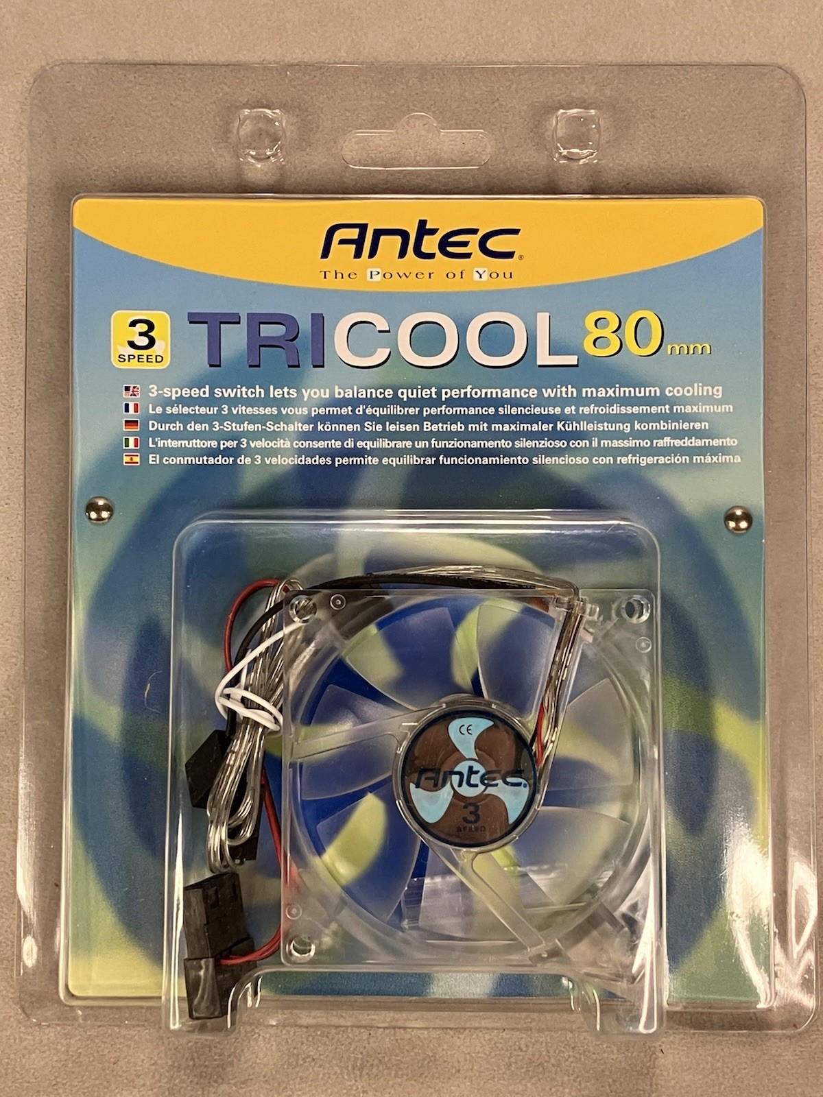 Antec Tricool 80 mm Cooling Fan with 3-Speed Switch 2004