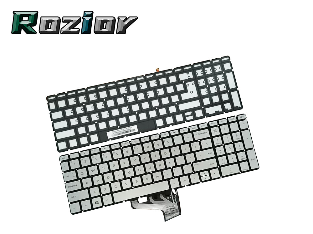 New for HP 15-bs013dx 15-bs038dx 15-bs134wm 15-bs144wm Backlit Keyboard Silver