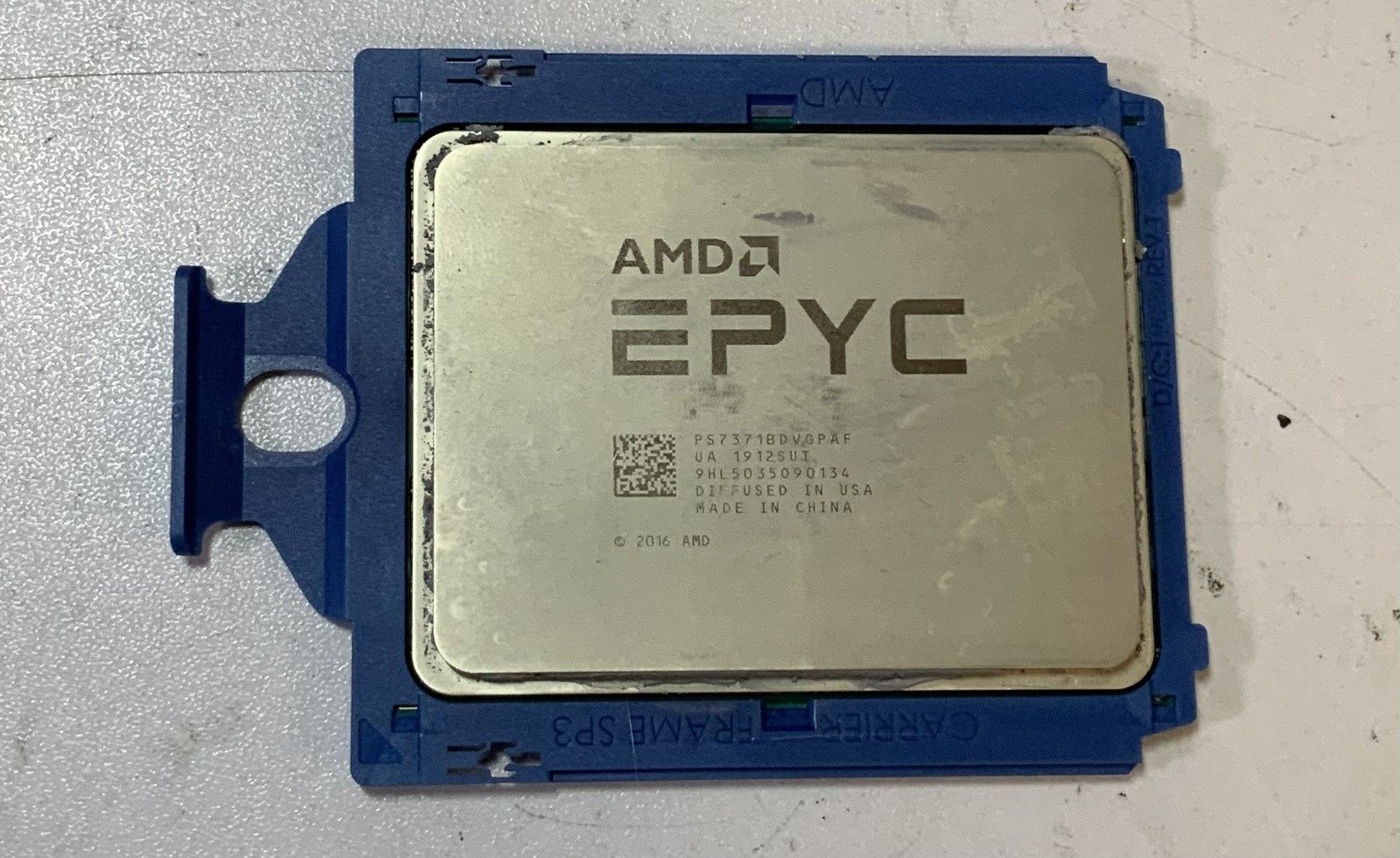 AMD EPYC 7371 16-Core 3.10GHz 64MB Cache CPU Processor (PS7371BDVGPAF) "Q7C"