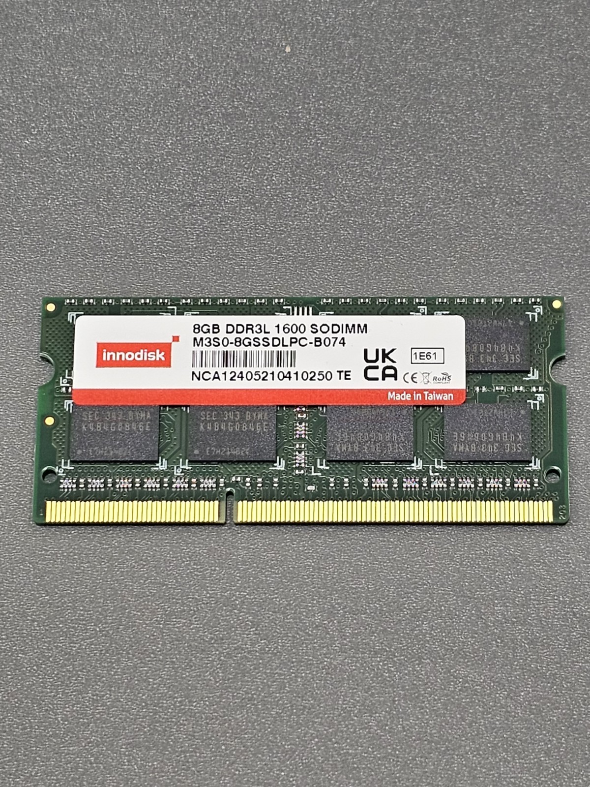 Innodisk 8gb DDR3L 1600 SODIMM Model: M3S0-8GSSDLPC-B074