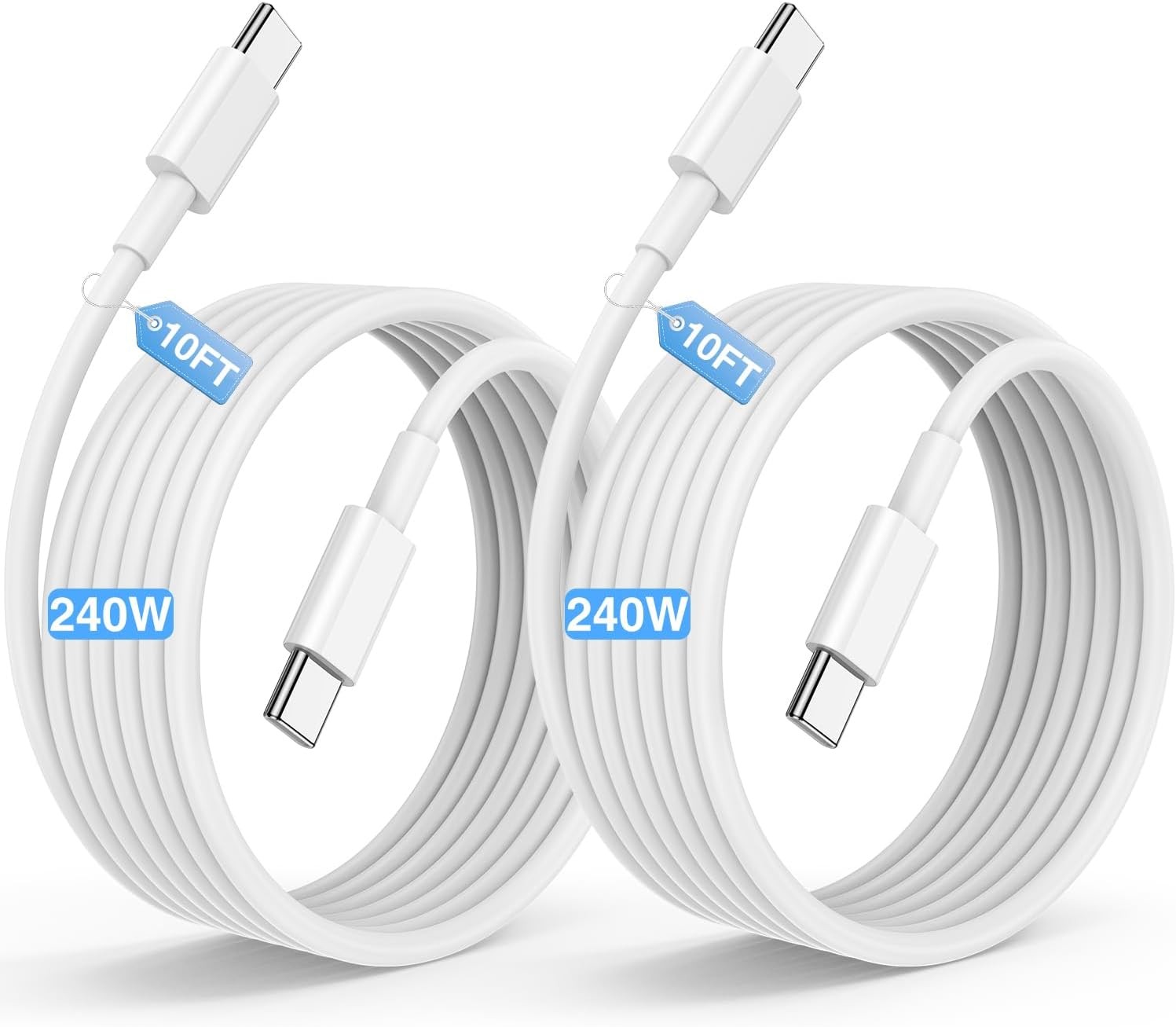 240W USB C to C Fast Charger Cable 10ft, Long Type C to USB C Charging Cord Wire