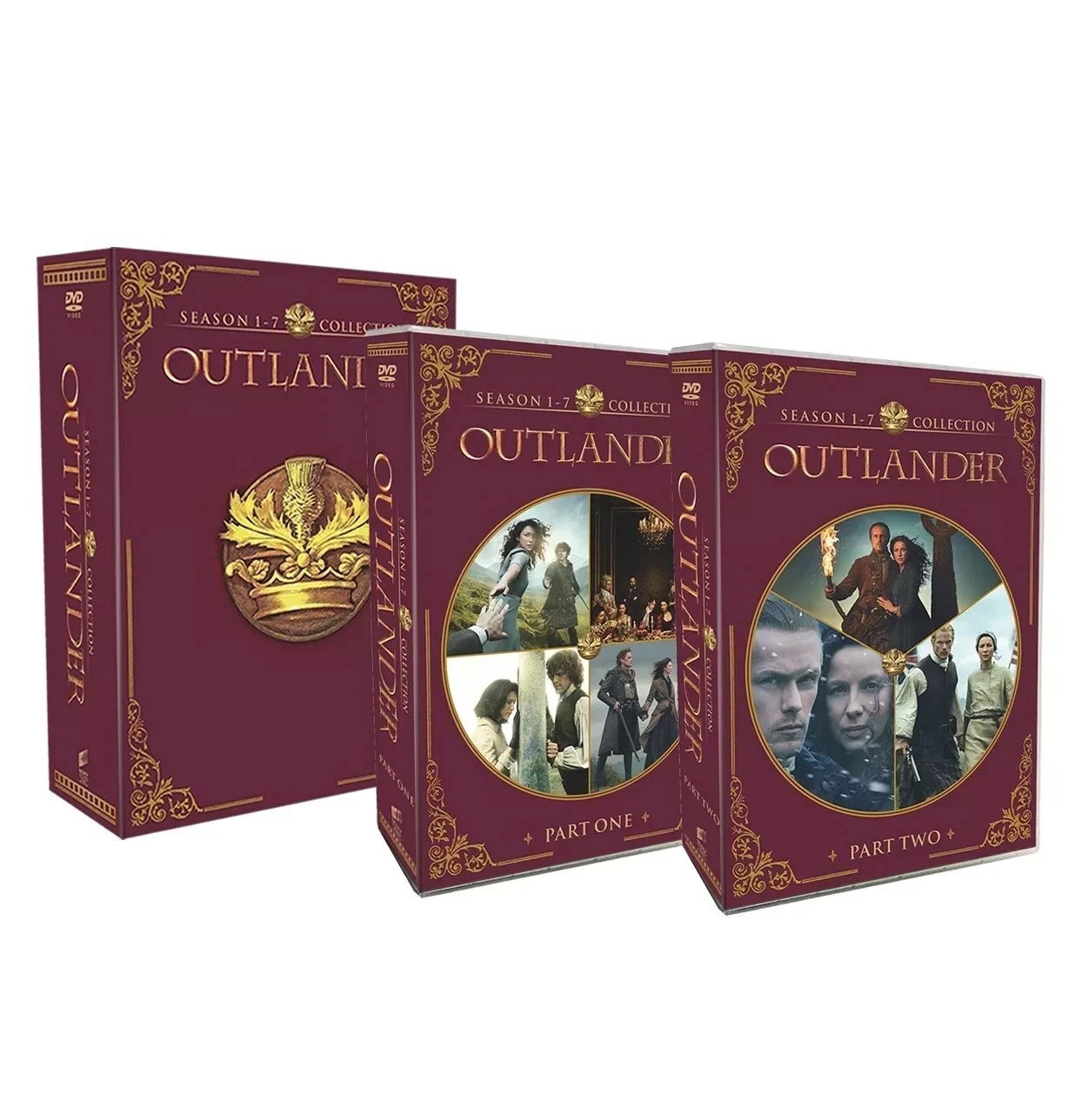 The Complete Series Seasons 1-7 Part 1&2 DVD Outlander 33 Disc Box Set