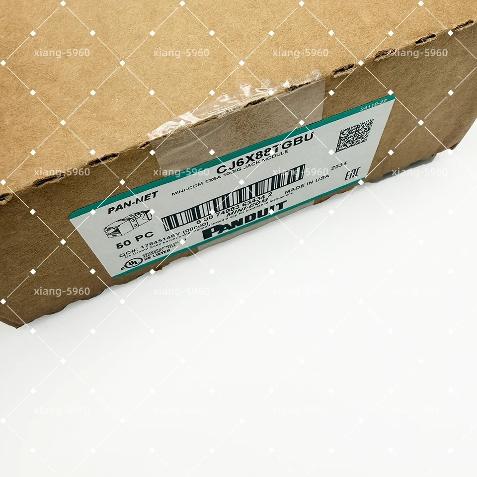 10pcs CJ6X88TGBU Panduit Cat6 10 Gig Mini-Com Jack Blue Module 