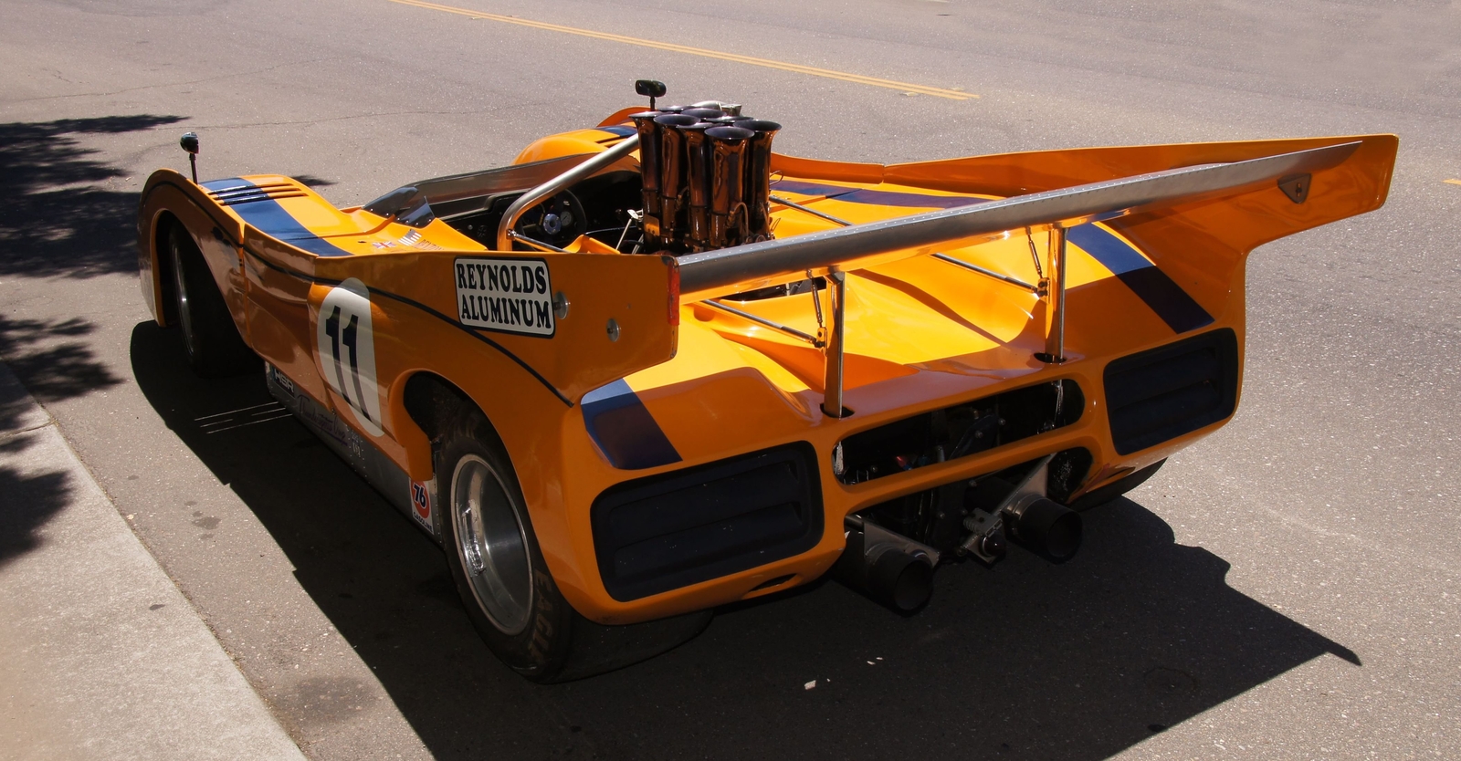 Cars 1971 mclaren m8e racing race can am prototipe Desk Mat Stitched