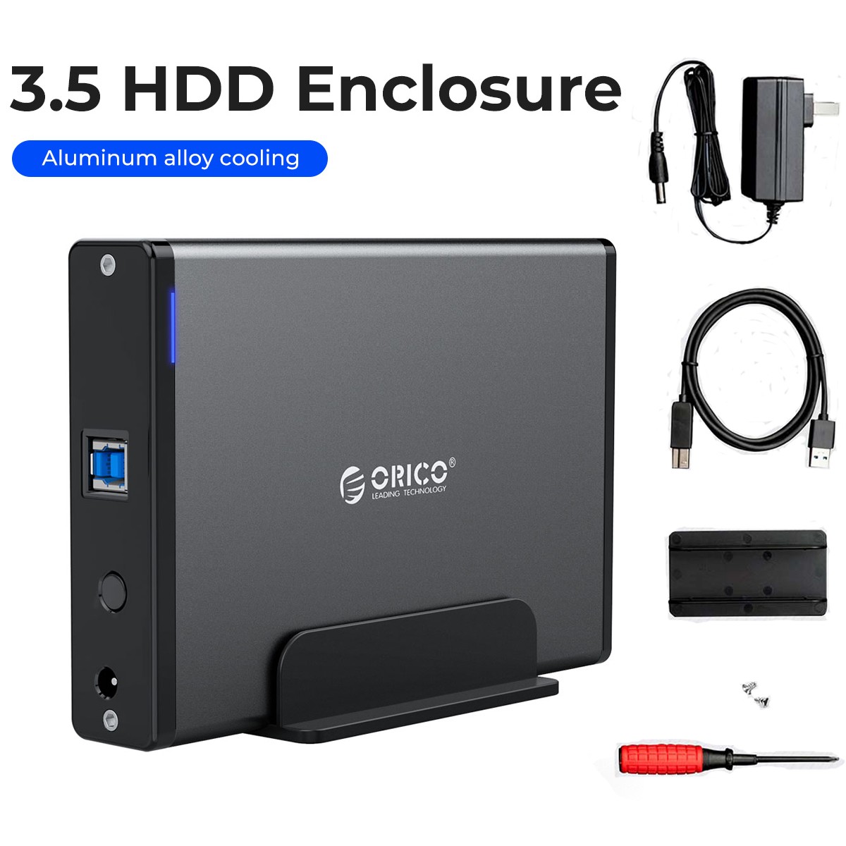ORICO USB 3.0 External Hard Drive Docking Station for 3.5'' SATA HDD SSD