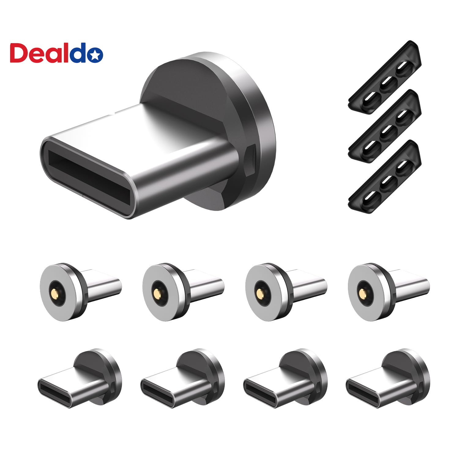 Type C Magnetic Tips with 1-Pin,9Pcs Magnetic Type C Tips with 3Pcs Magnetic Tip