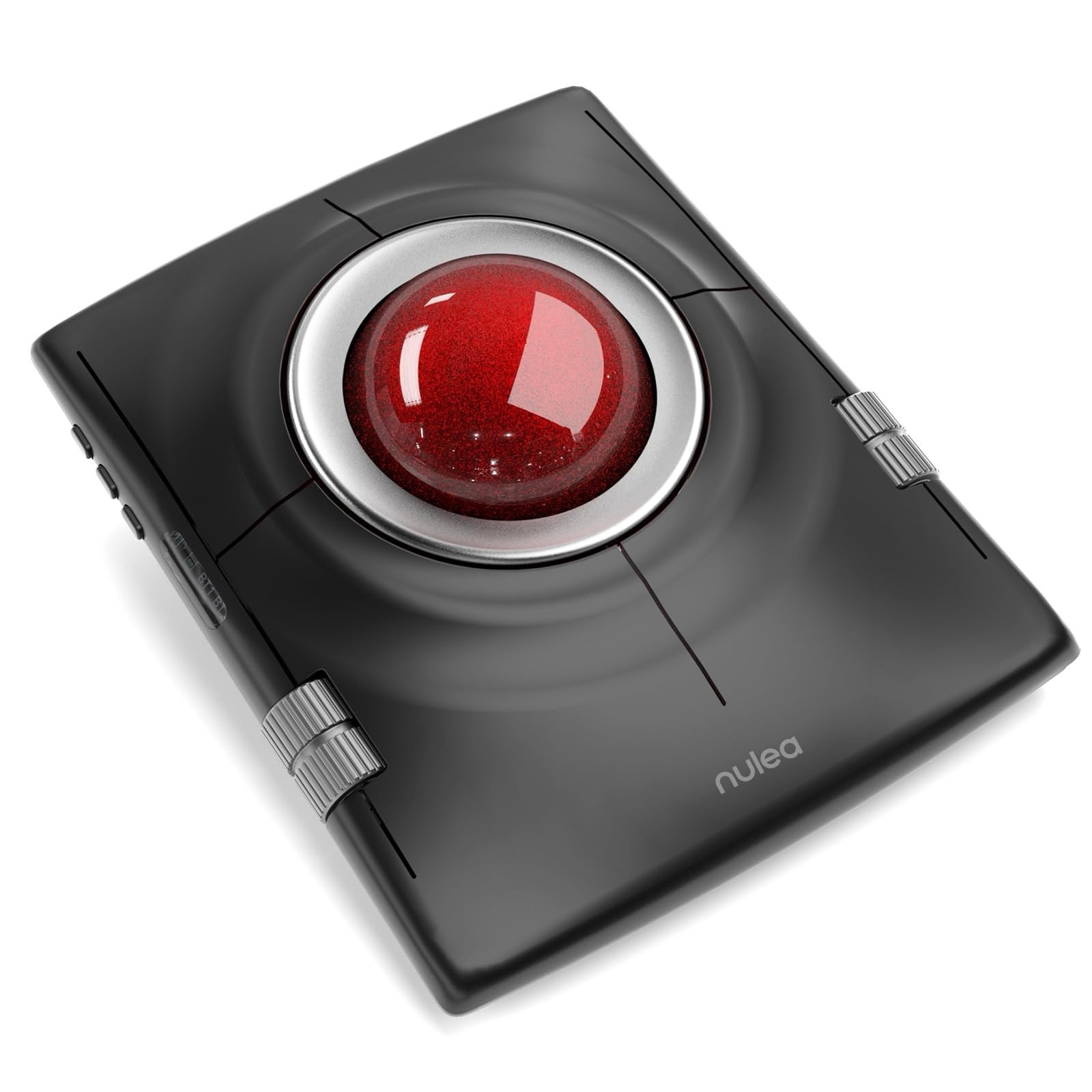 Nulea M512 Wireless Trackball Mouse, Ergonomic 55mm Trackball, 4 Level A-Red 