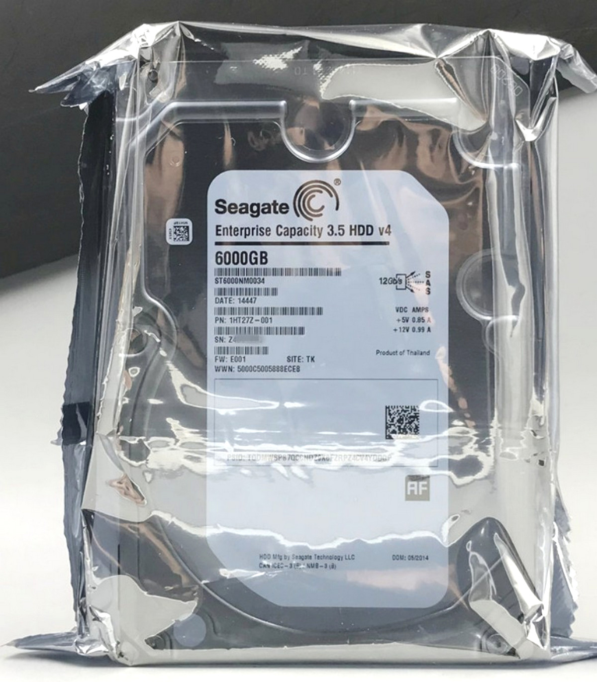 FOR Seagate ST6000NM0034 PowerEdge 6TB 7.2K SAS 12Gbps 3.5'' Hard Drive