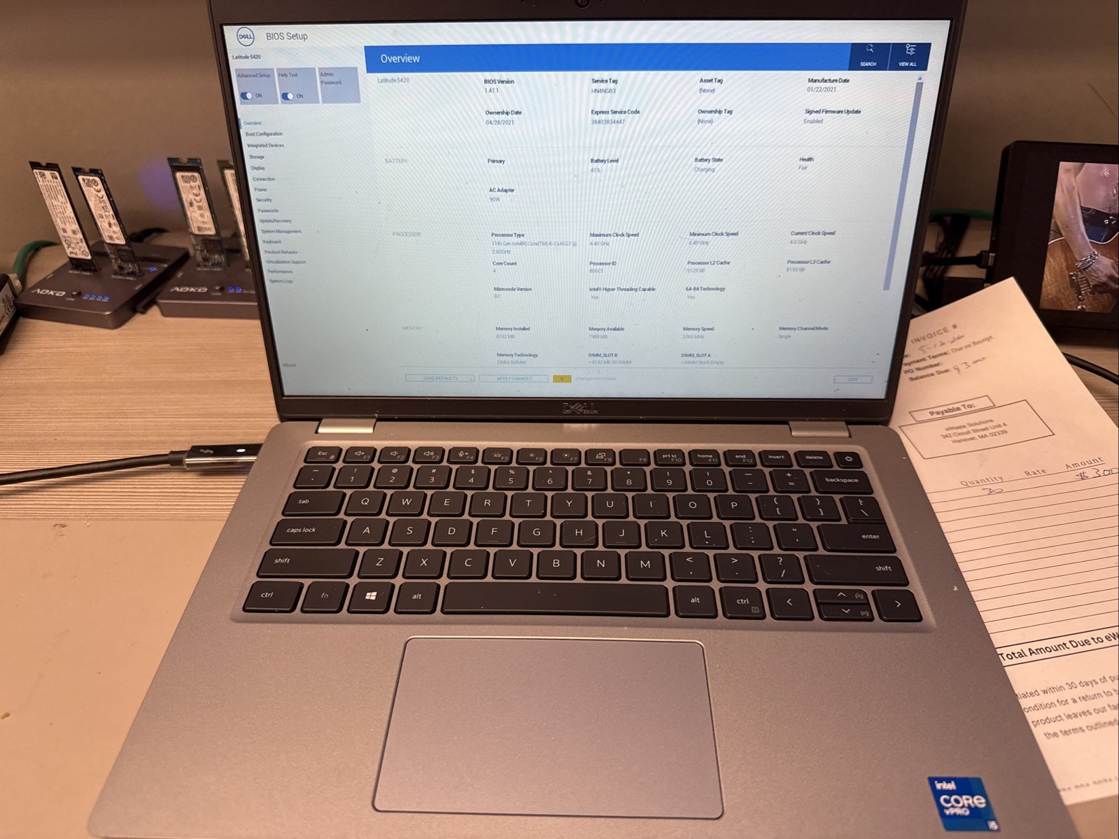 Dell Latitude 5420 Laptop Lot – Qty 2 – Intel Core i5-1145G7 – 8GB RAM