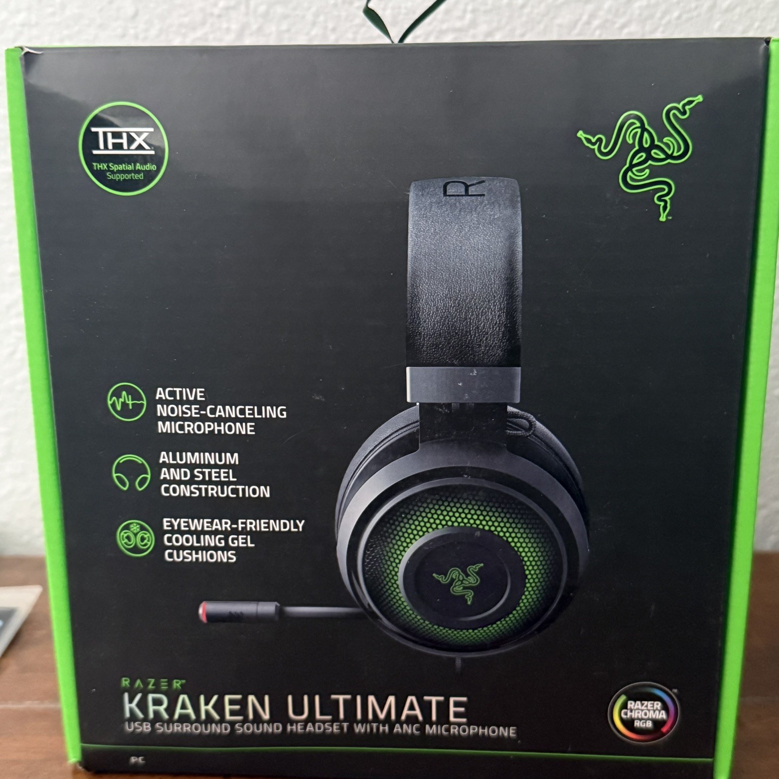Razer Kraken Ultimate USB Surround Sound Headset With ANC Microphone New Unused