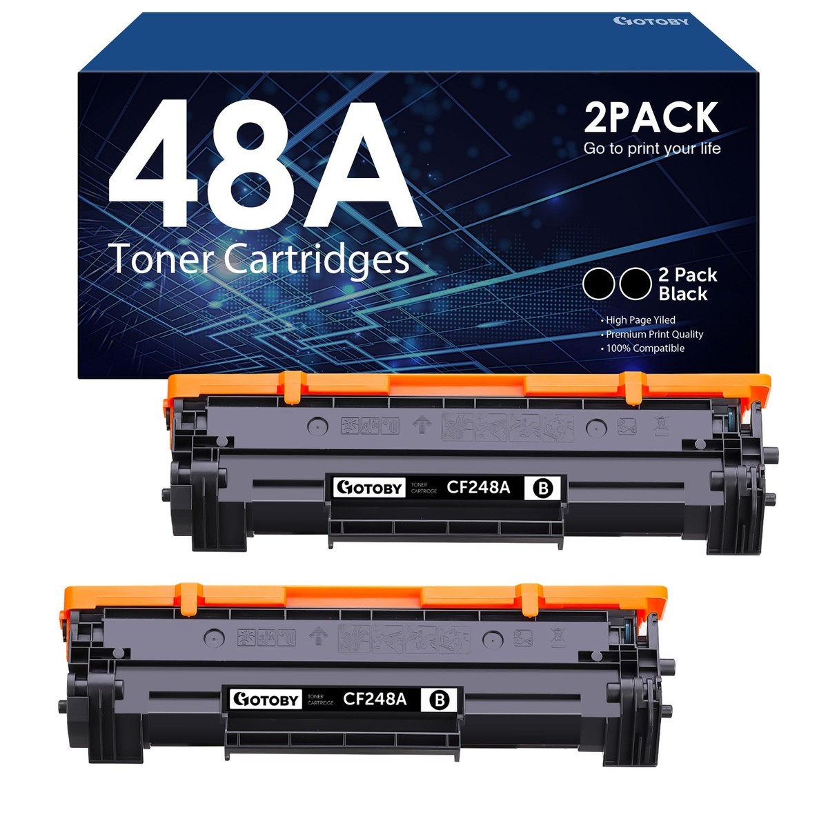 GOTOBY 48A CF248A Toner for HP Pro M15w M15a M16w M16a M28w M28a M29w M29a M30w